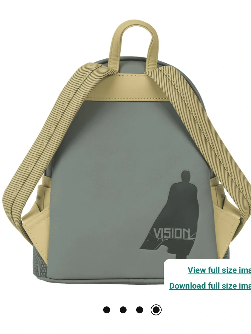 Loungefly Marvel Exclusive Avengers Vision Light Up Cosplay Mini Backpack